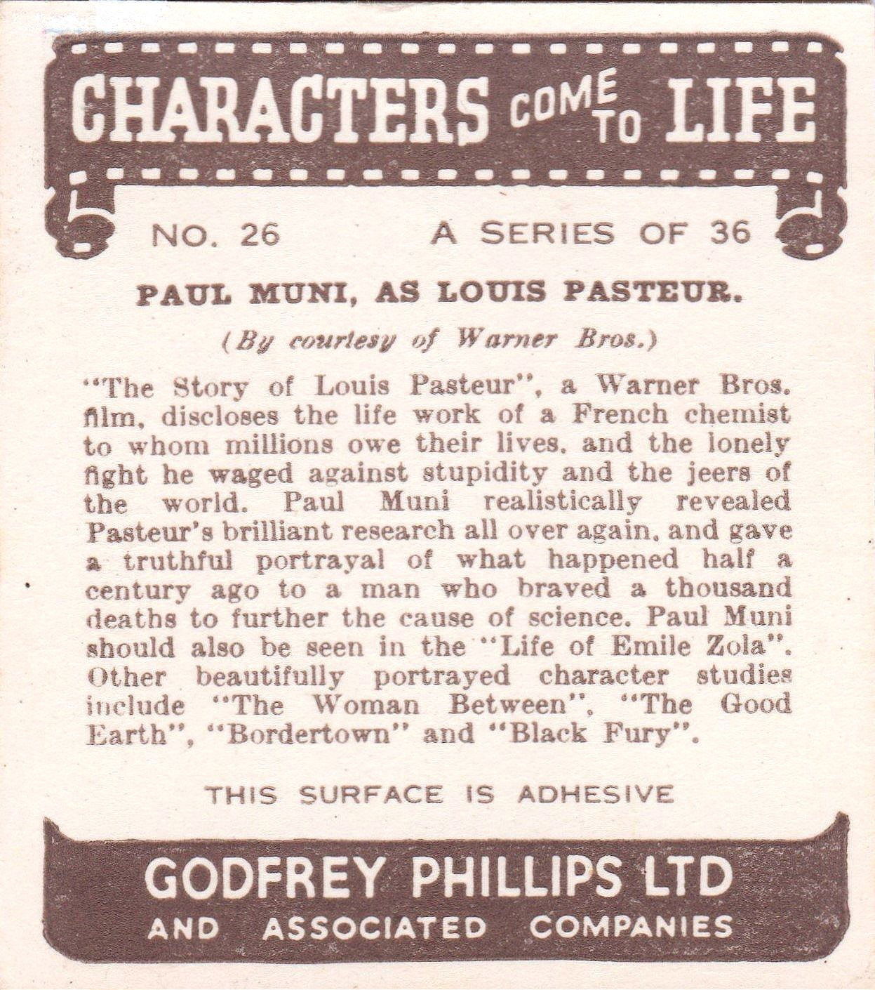 PAUL MUNI, AS LOUIS PASTEUR.