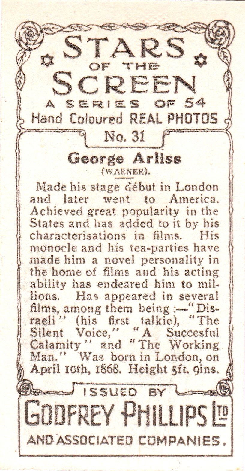 GEORGE ARLISS