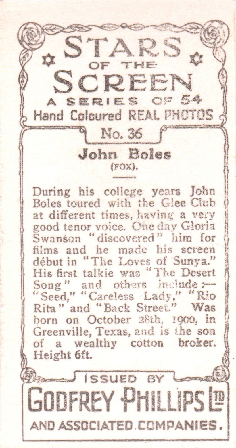 JOHN BOLES