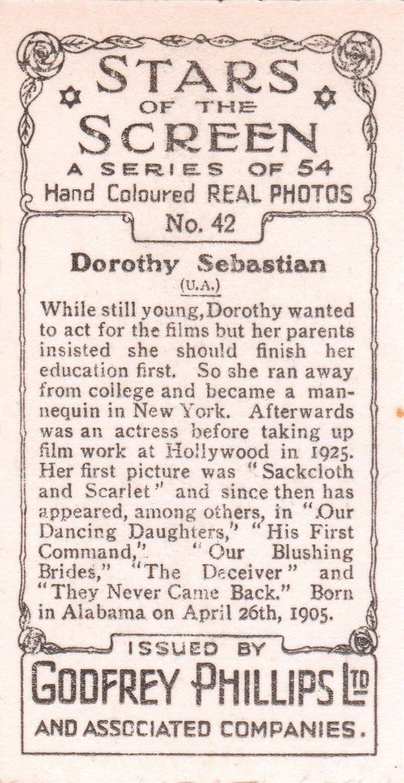 DOROTHY SEBASTIAN