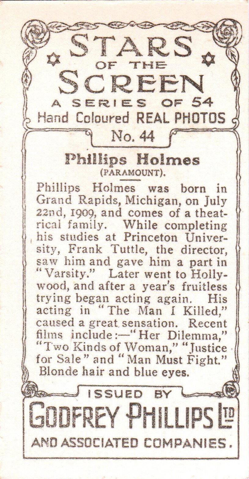 PHILLIPS HOLMES