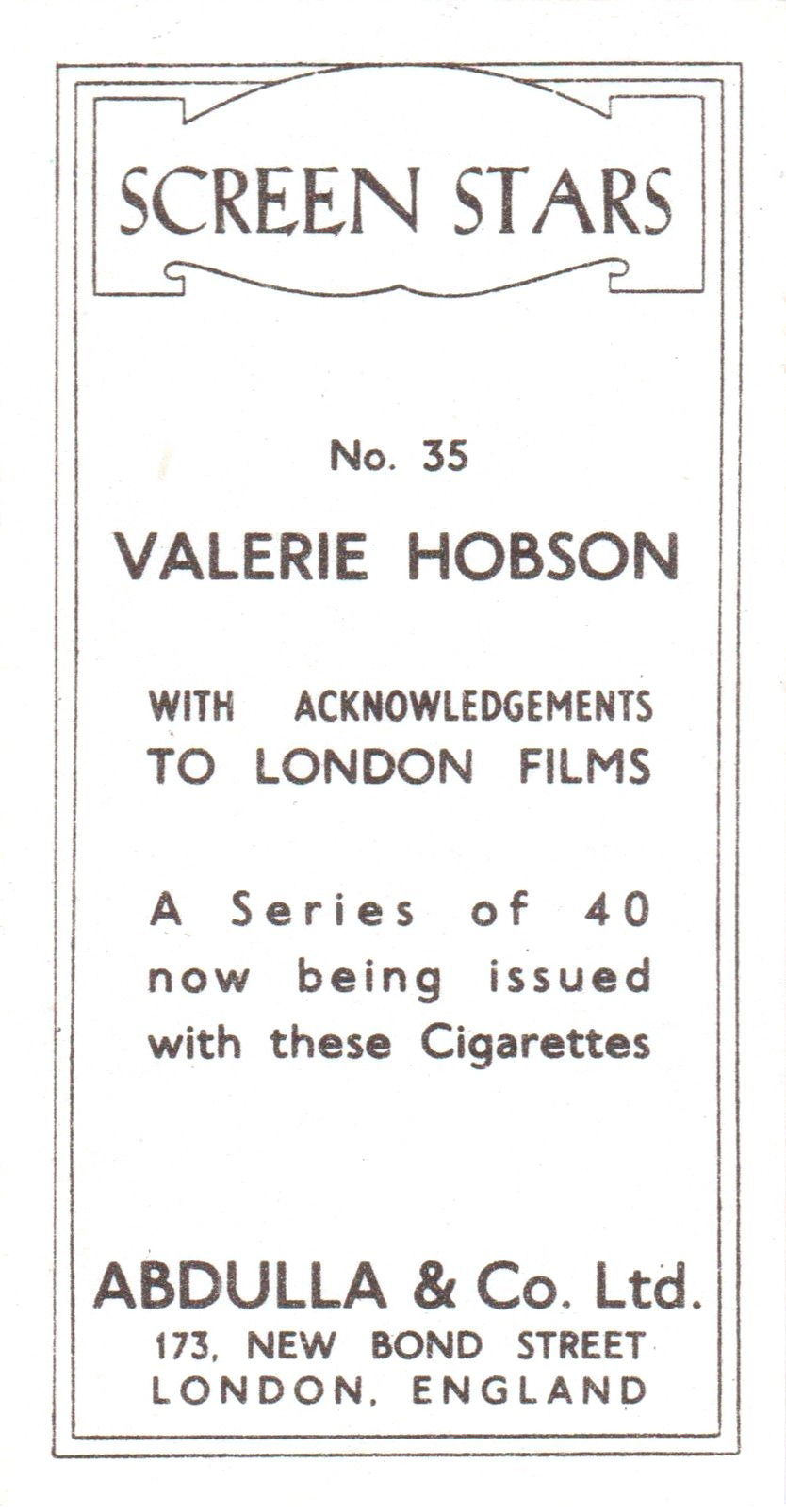 VALERIE HOBSON