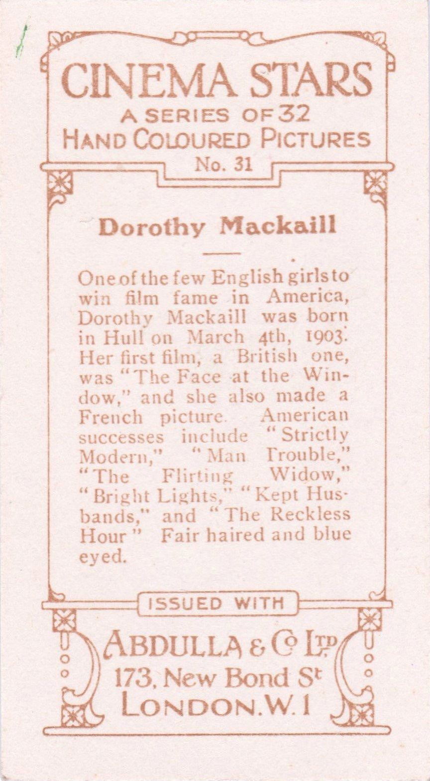 DOROTHY MACKAILL