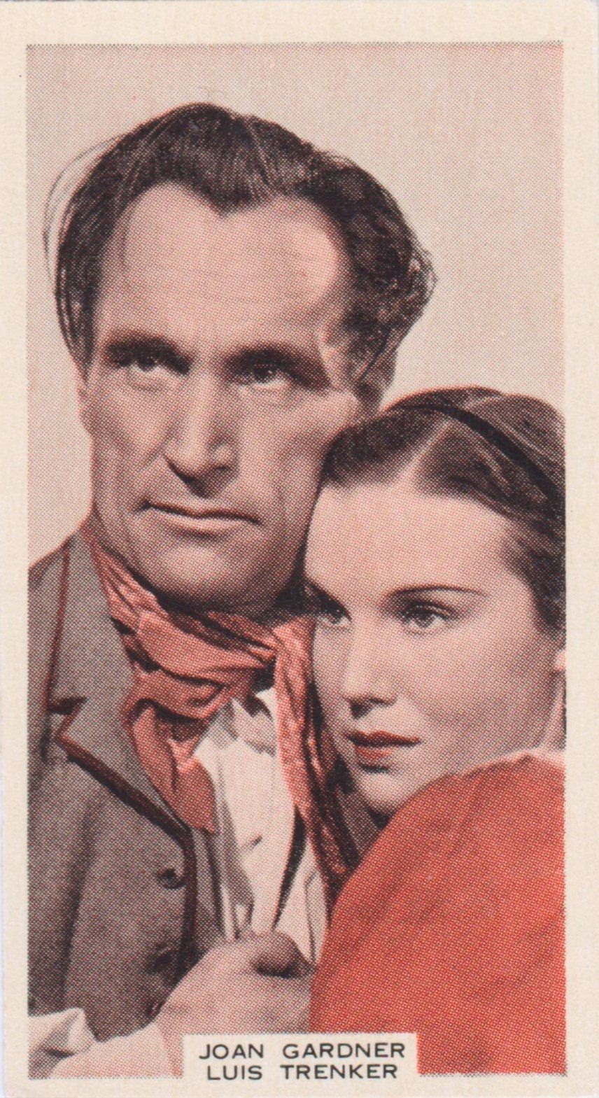 JOAN GARDNER AND LUIS TRENKER in "THE CHALLENGE"