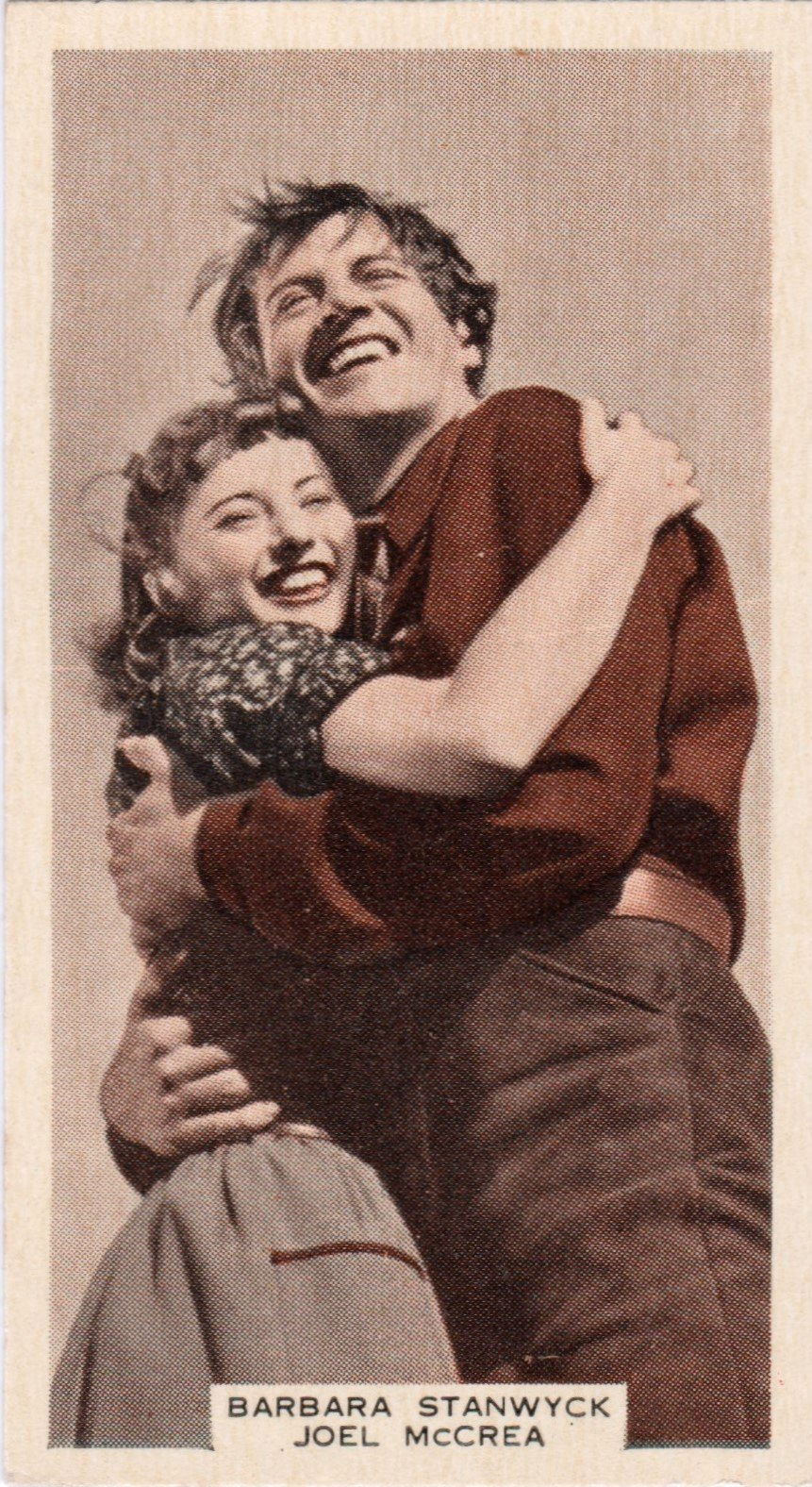 BARBARA STANWYCK AND JOEL McCREA in "UNION PACIFIC"