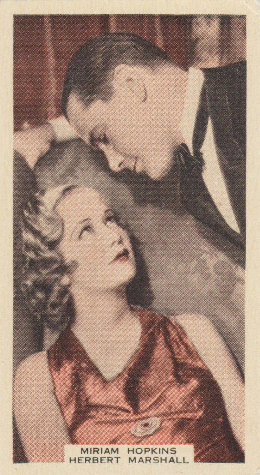MIRIAM HOPKINS AND HERBERT MARSHALL in "TROUBLE IN PARADISE"
