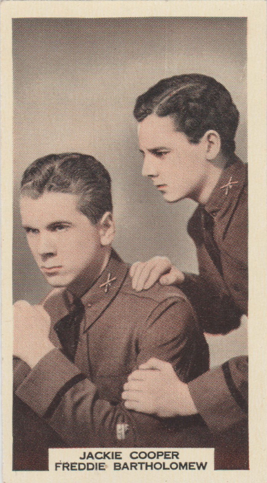 JACKIE COOPER AND FREDDIE BARTHOLOMEW in "MAN'S HERITAGE"
