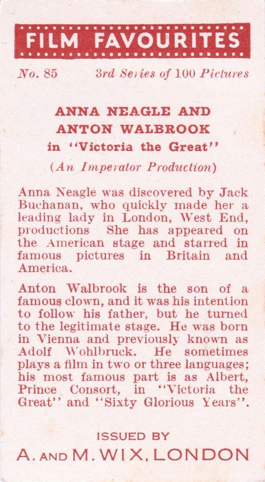 ANNA NEAGLE AND ANTON WALBROOK in "VICTORIA THE GREAT"