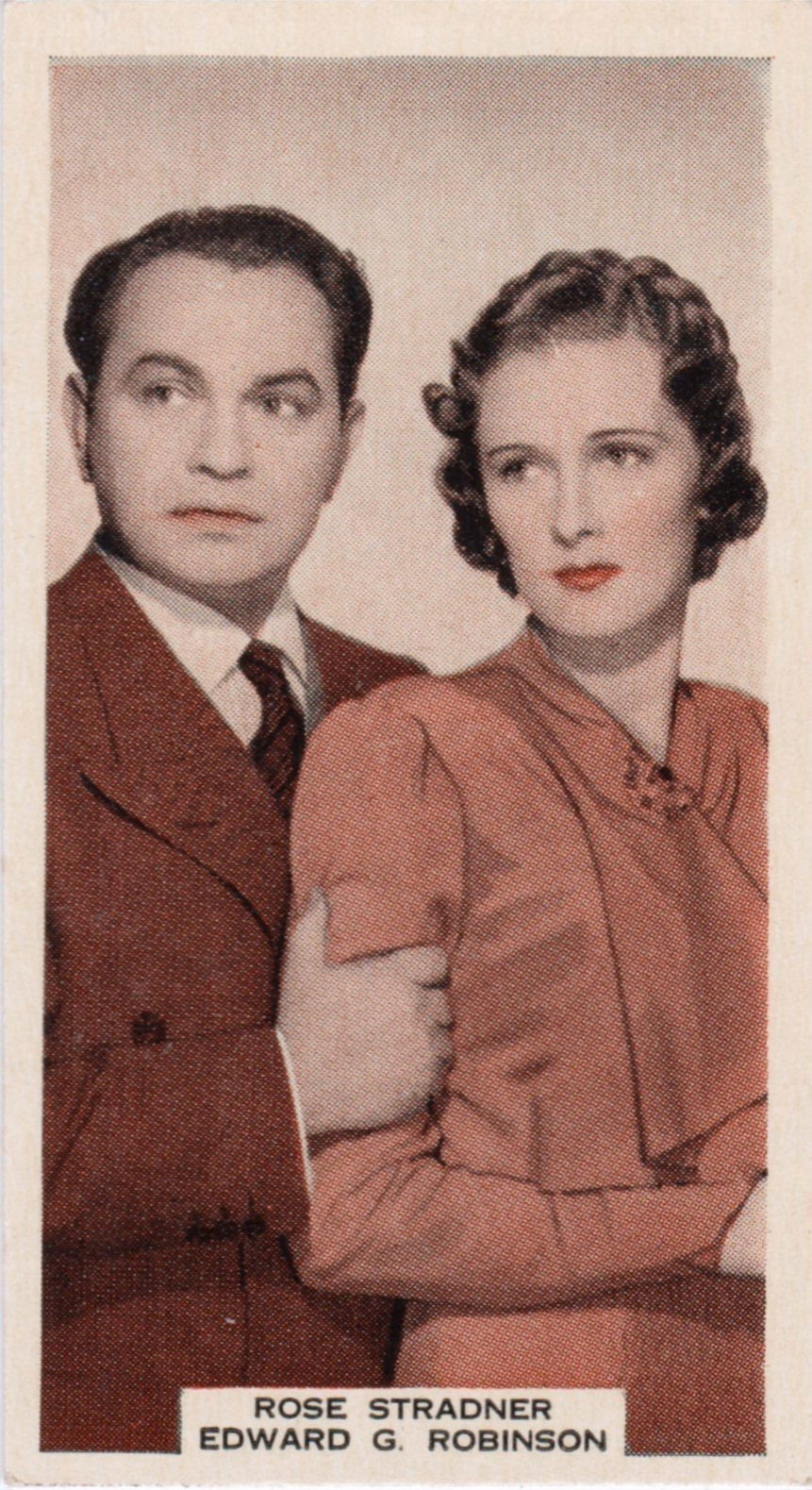 ROSE STRADNER AND EDWARD G. ROBINSON in "THE LAST GANGSTER"