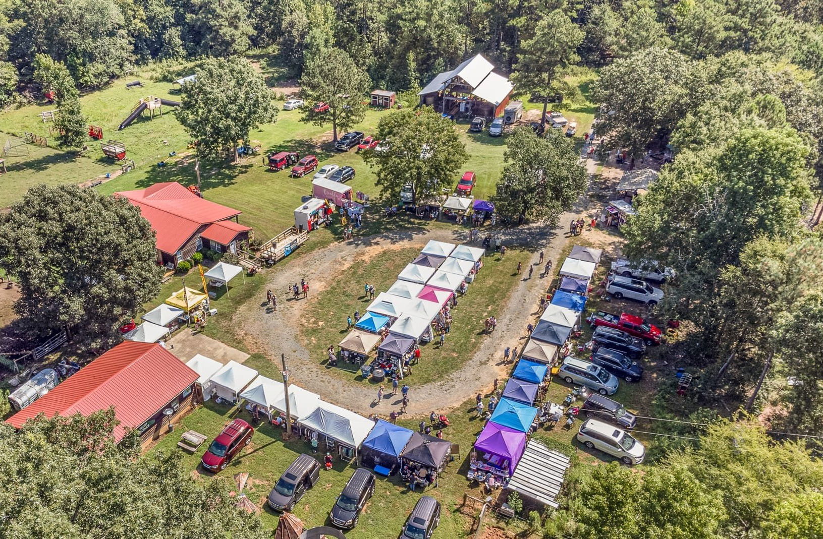 Aerial View of the farm