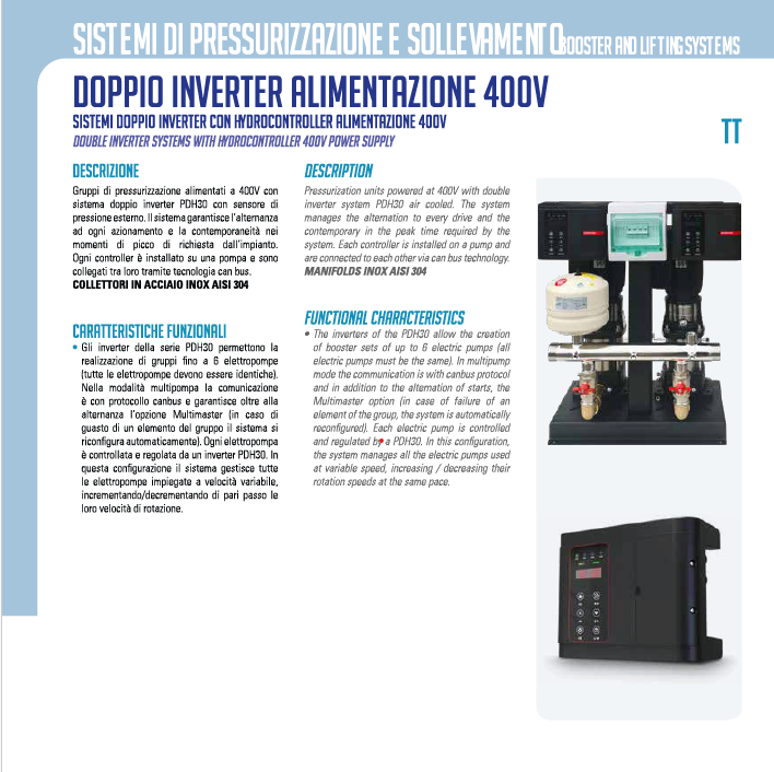 GRUPPI PRESSURIZZAZIONE SANITARIA