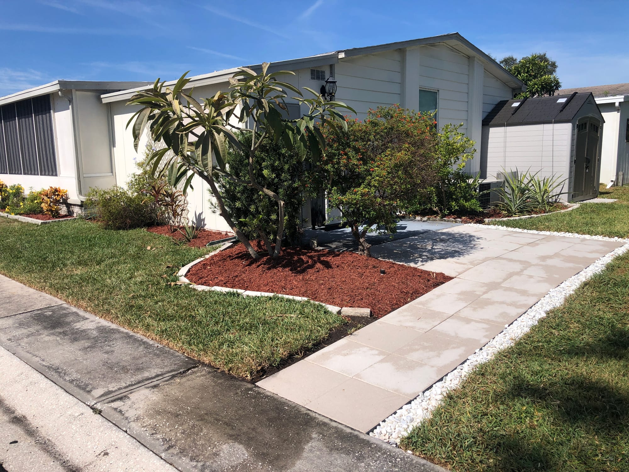 Added patio for wheelchair