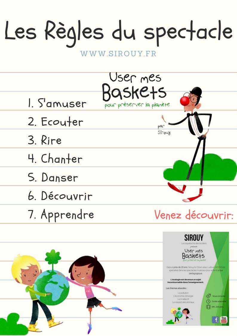 Sirouy le clown dans les écoles, associations, comités d'entreprise, etc...