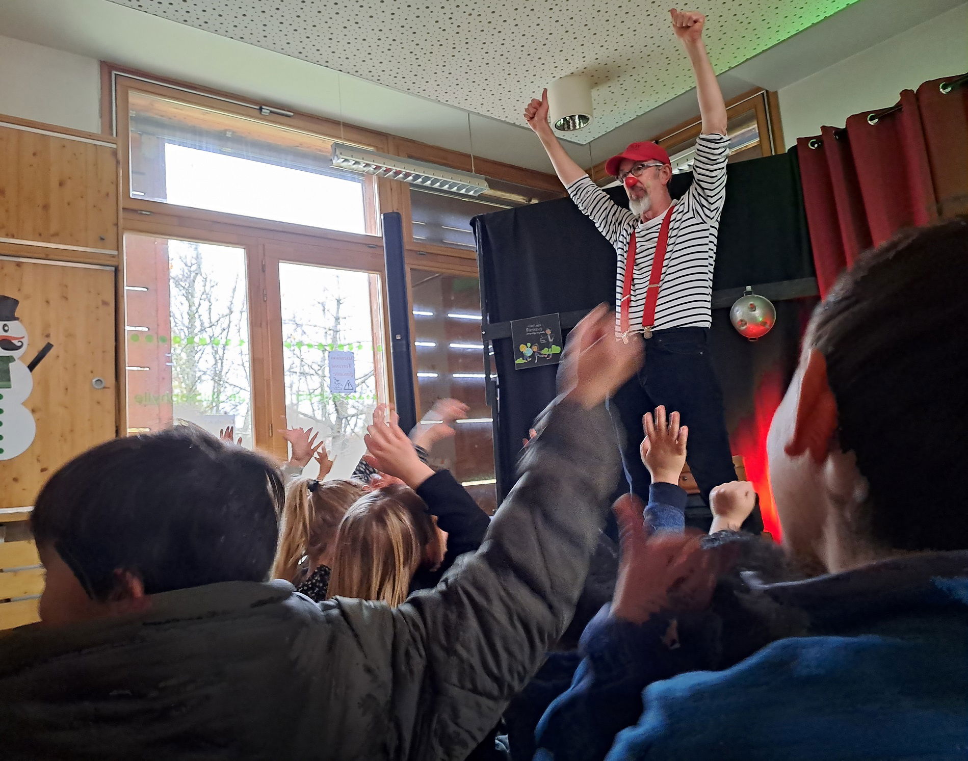 Sirouy le clown dans les écoles, associations, comités d'entreprise, etc...