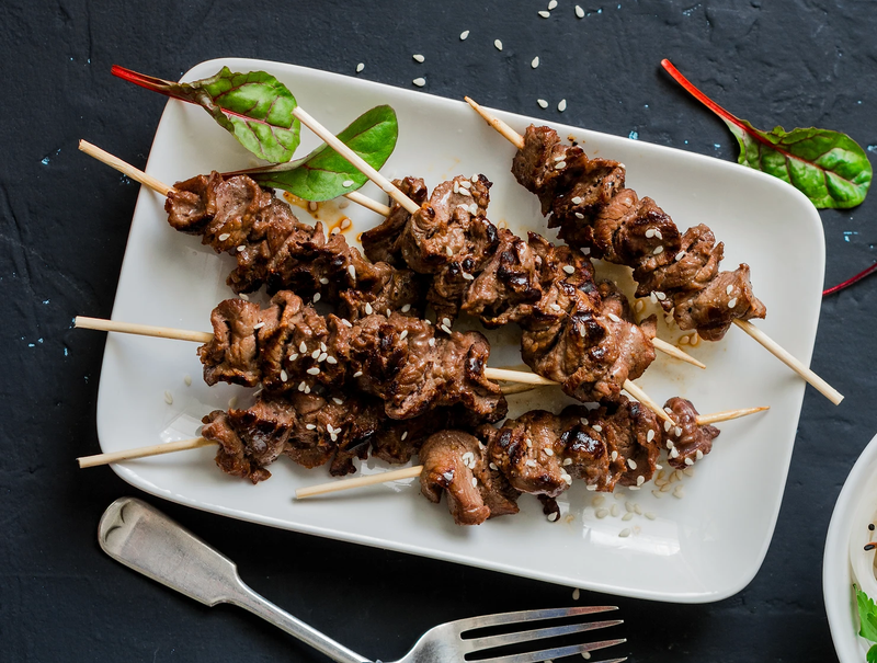 Brochettes de boeuf