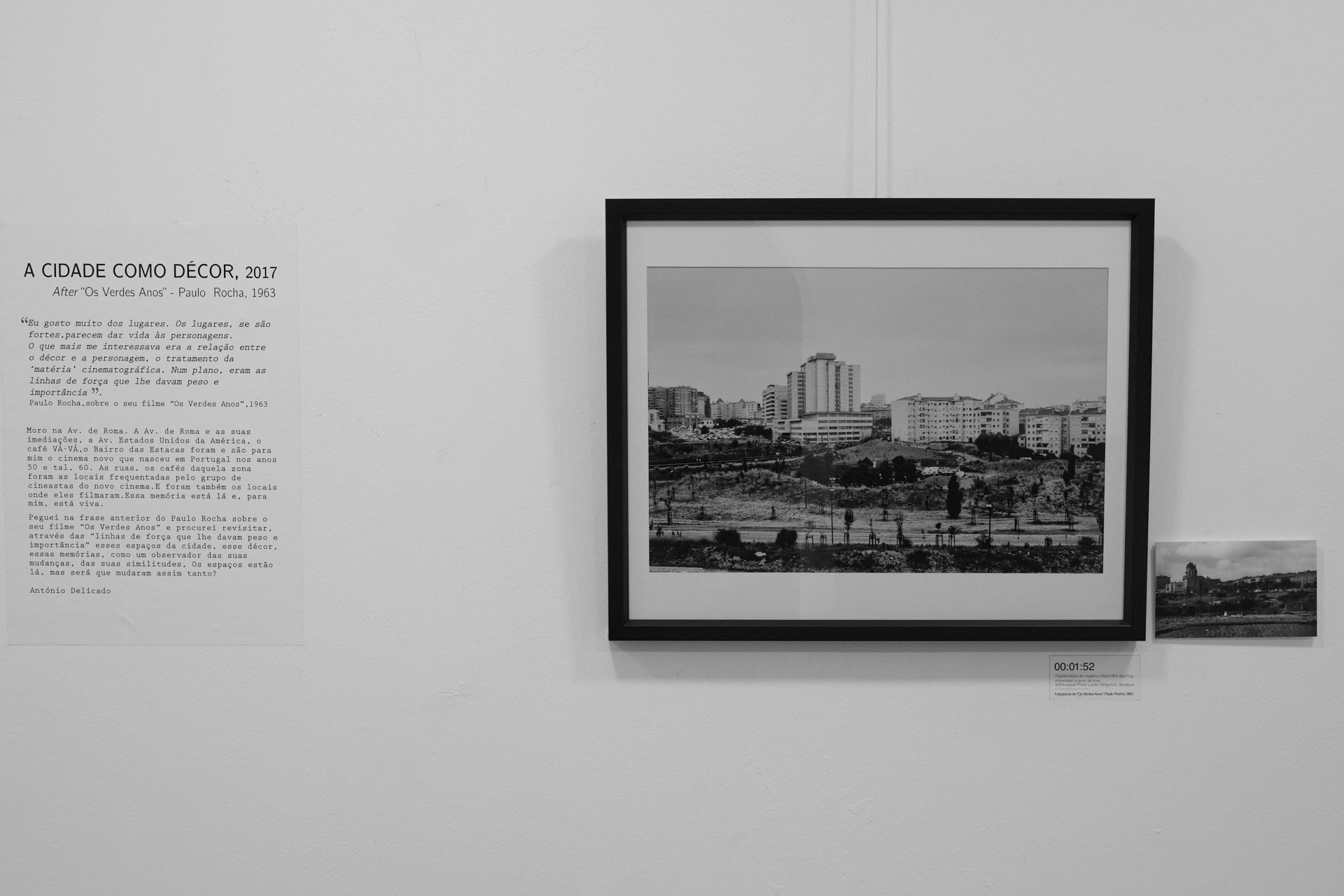 A CIDADE COMO DÉCOR , 2017 | After “Os Verdes Anos” - Paulo Rocha, 1963 