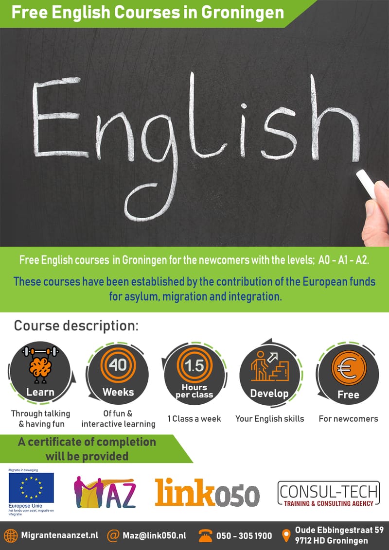 Free English Courses in Groningen | A1
