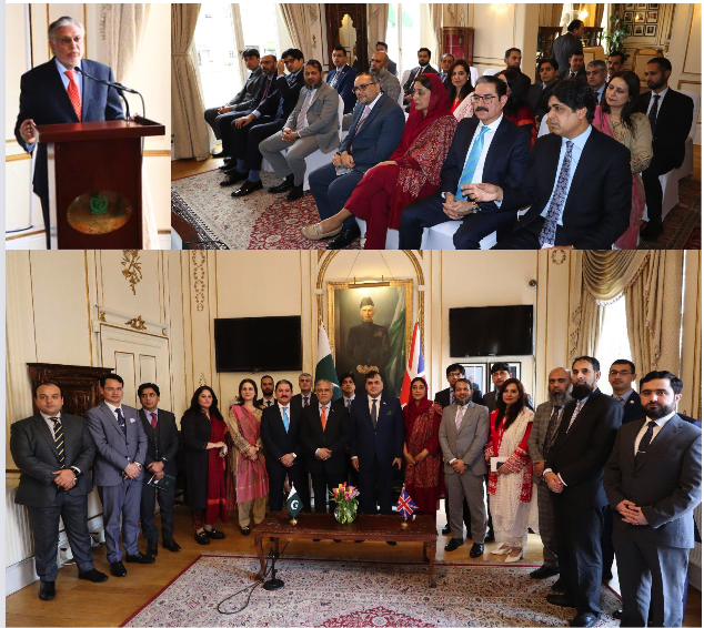 Foreign Minister The first foreign visit after assuming the post of Pakistan High Commission in London met with the officers.