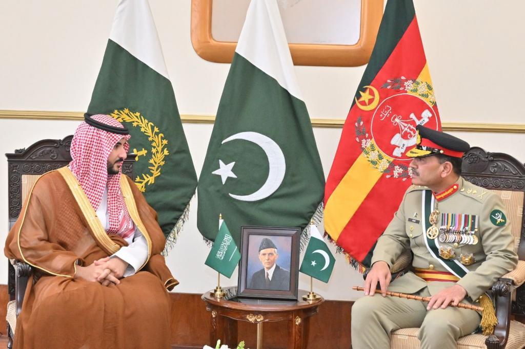 The Minister of Defense of Saudi Arabia His Excellency Prince Khalid bin Salman bin Abdulaziz Al Saud attended and met with Pakistan Day.