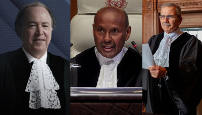 Who are the three Muslim judges of the International Court of Justice?