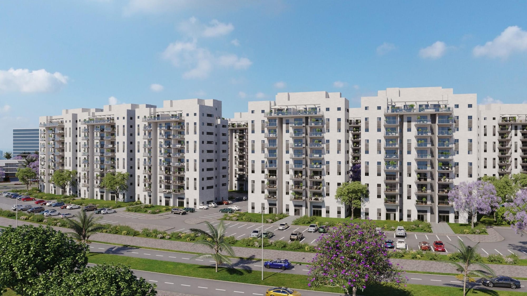 דירת 3 חדרים בפרוייקט "גינדי כרמי הנדיב"