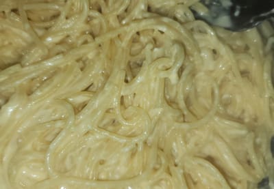 ספגטי ברוטב שמנת מוקרם