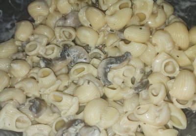 פסטה ברוטב שמנת ופטריות