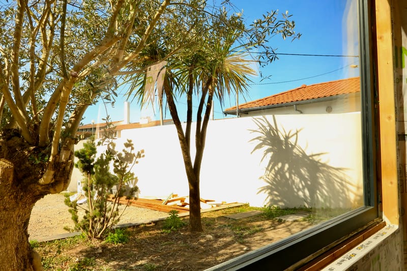 MAISON J - AMENAGEMENT TERRASSE ET EXTENSION SEJOUR - TRAVAUX EN COURS 