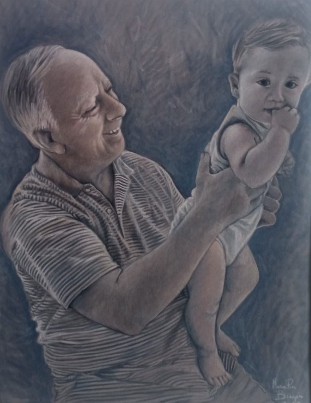 ritratti a carboncino o pastelli 