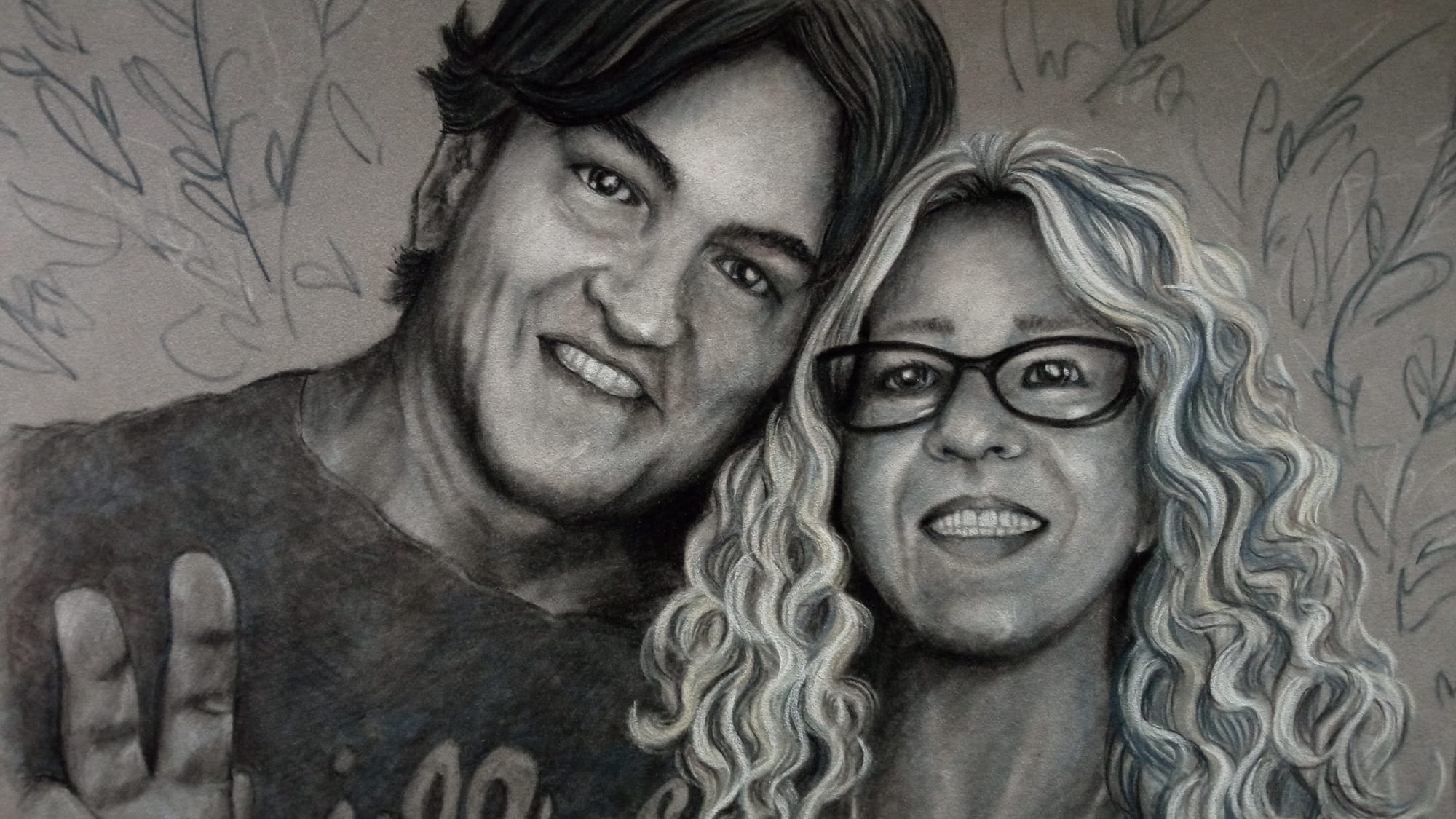 ritratti a carboncino o pastelli 