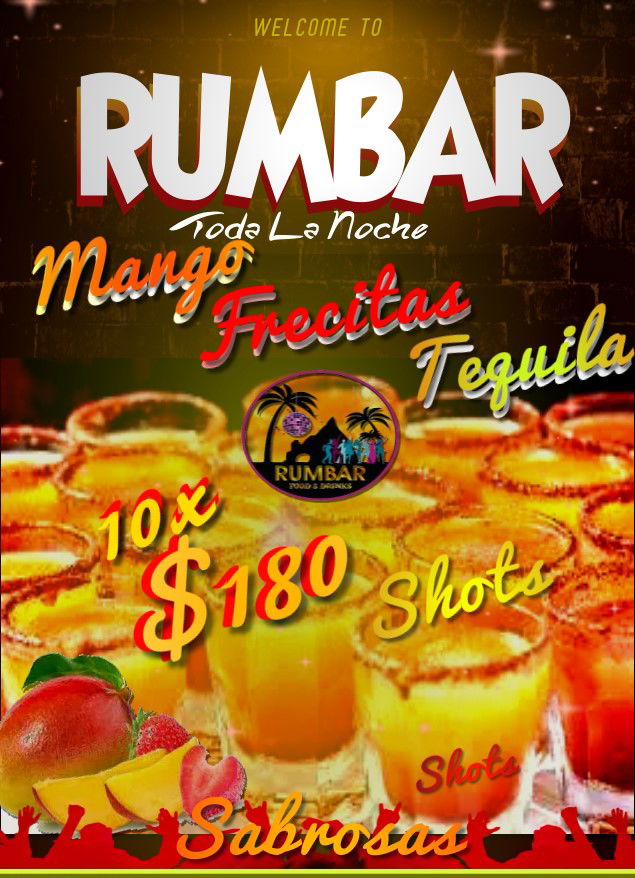 MANGO FRESITA TEQUILA SHOTS 10 X $180 MXN