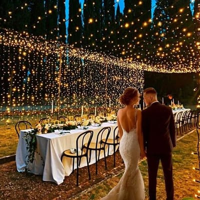 Luces para una boda de noche ¿que puedo poner?