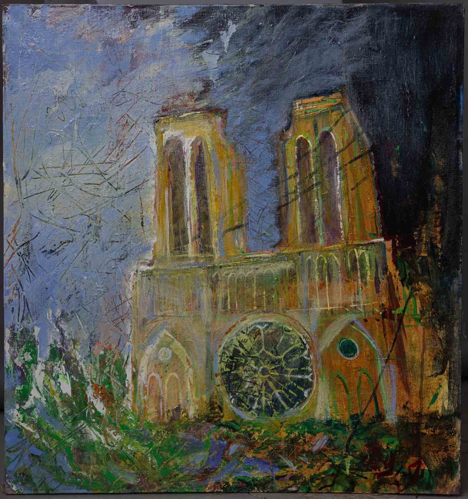 Burning Norte Dame de Paris