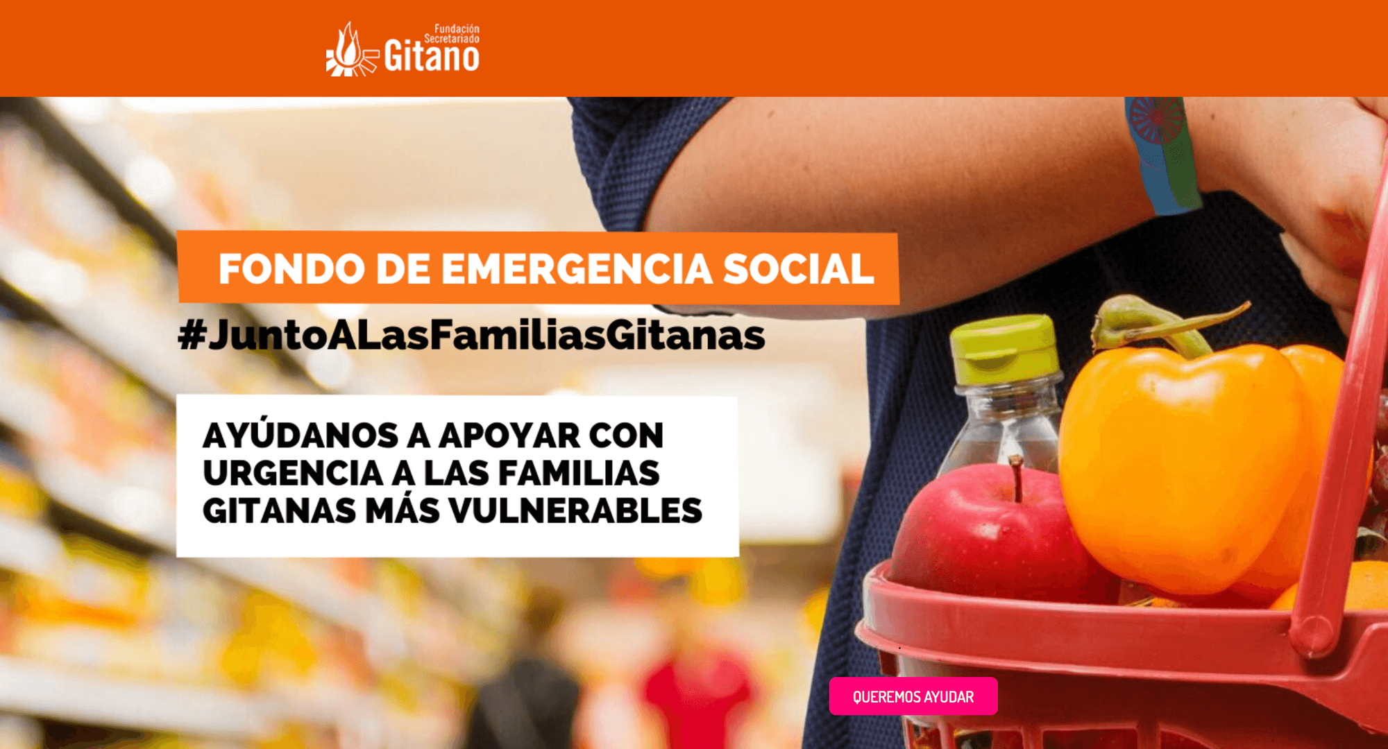 Fundación Secretariado Gitano lanza una campaña para paliar los efectos de la COVID19 en familias en situación de pobreza