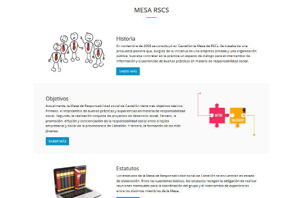 La Mesa de la RSCs pone en marcha una web para impulsar el compromiso de empresas y organizaciones con la responsabilidad social