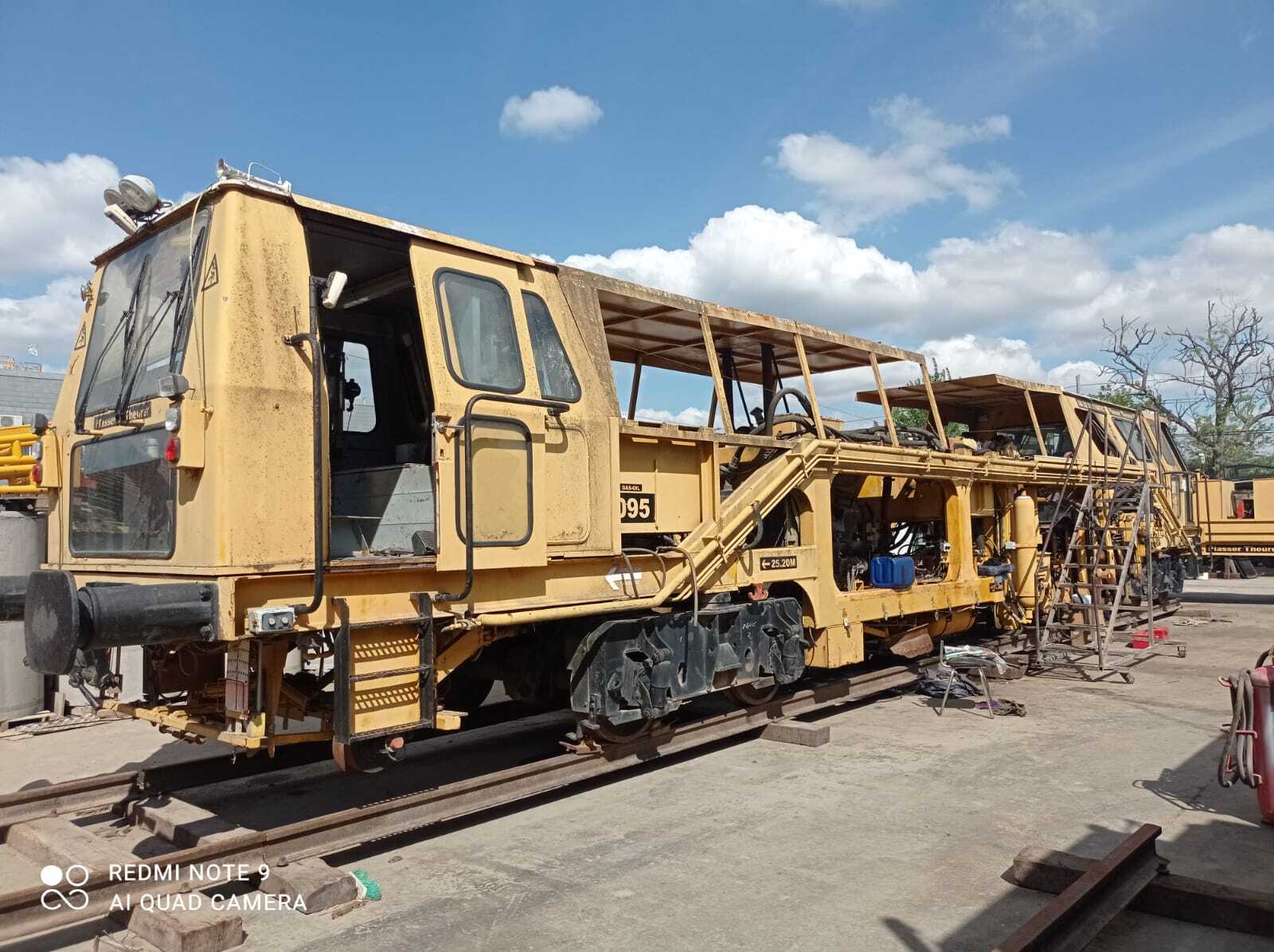 Trabajo de desarme, arenado, pintura y armado.