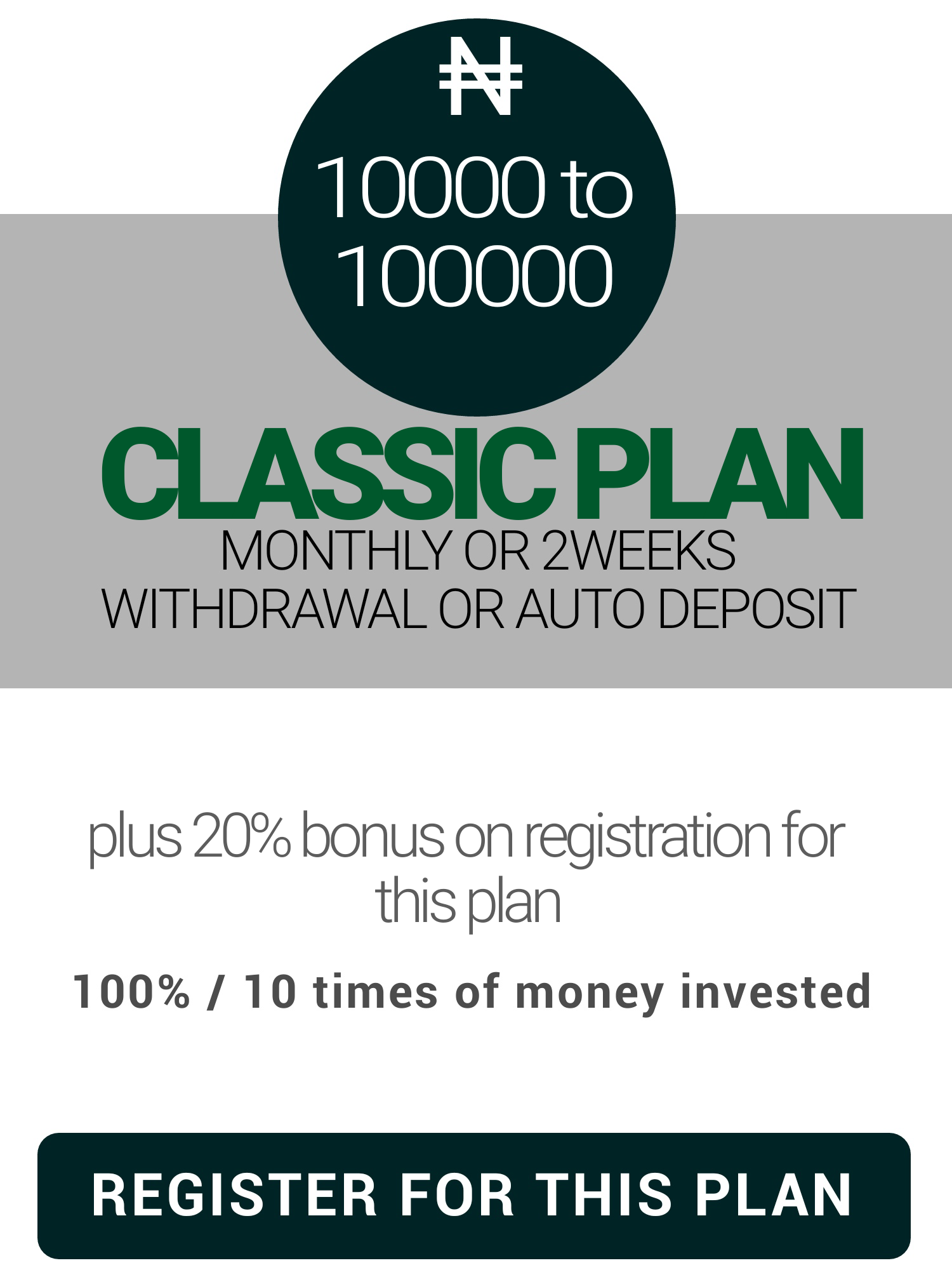 Classic plan