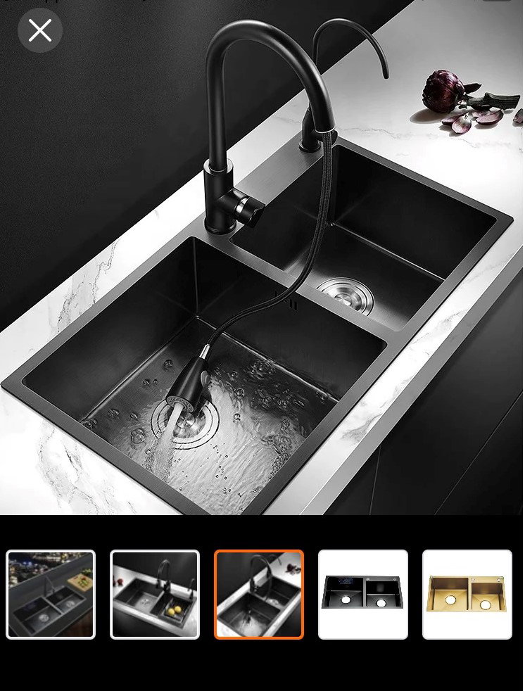 Évier De Cuisine 1 Bac En Acier Inoxydable - 45x40cm - Avec Robinet Et Vidage - Marque Cecipa