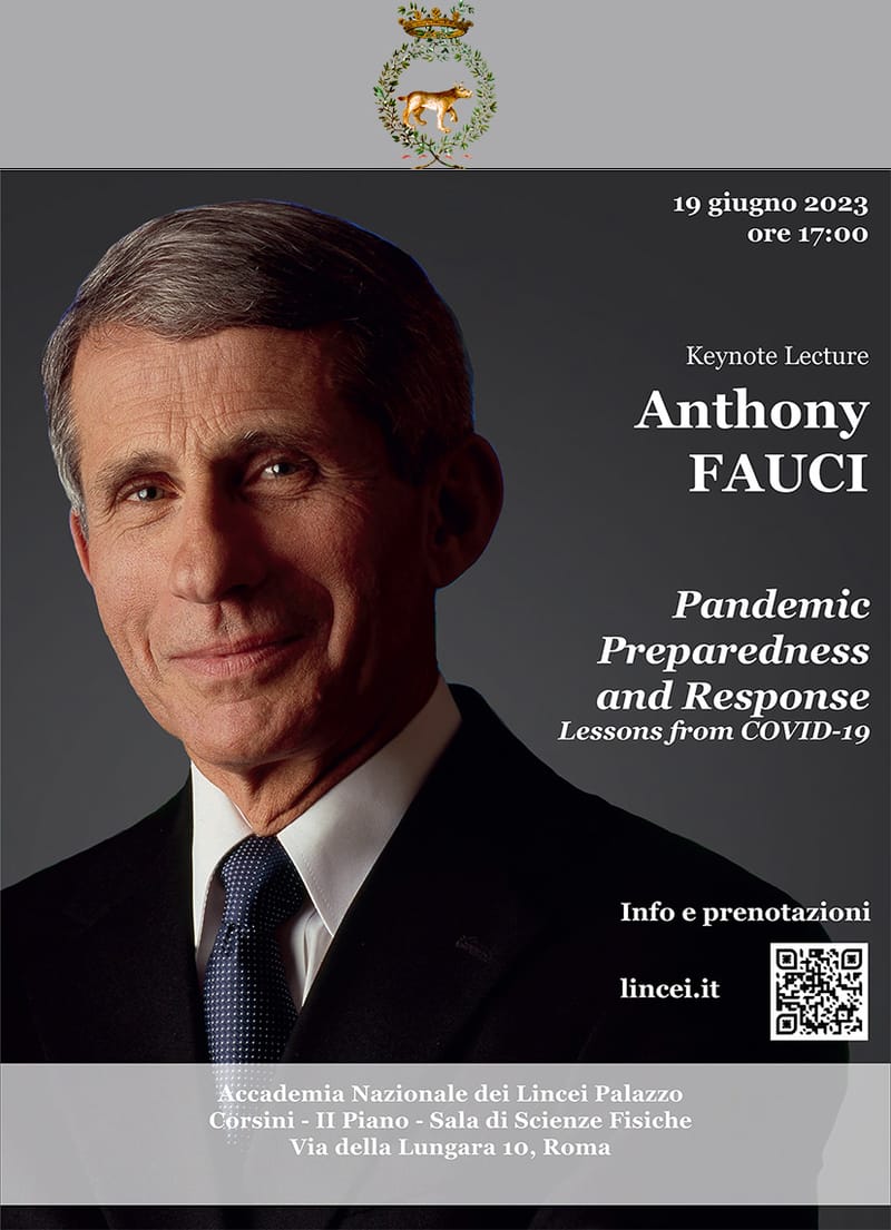 Keynote Lecture. Anthony Fauci: Pandemic Preparedness and Response.Lessons from COVID-19