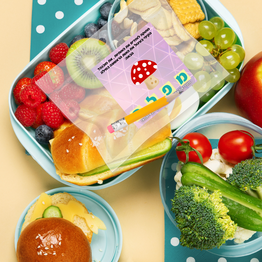 קובץ דיגיטלי של 24 פתקיות הכרת האותיות בעברית לילדי הגן- להדפסה במדפסת הביתית שלכם