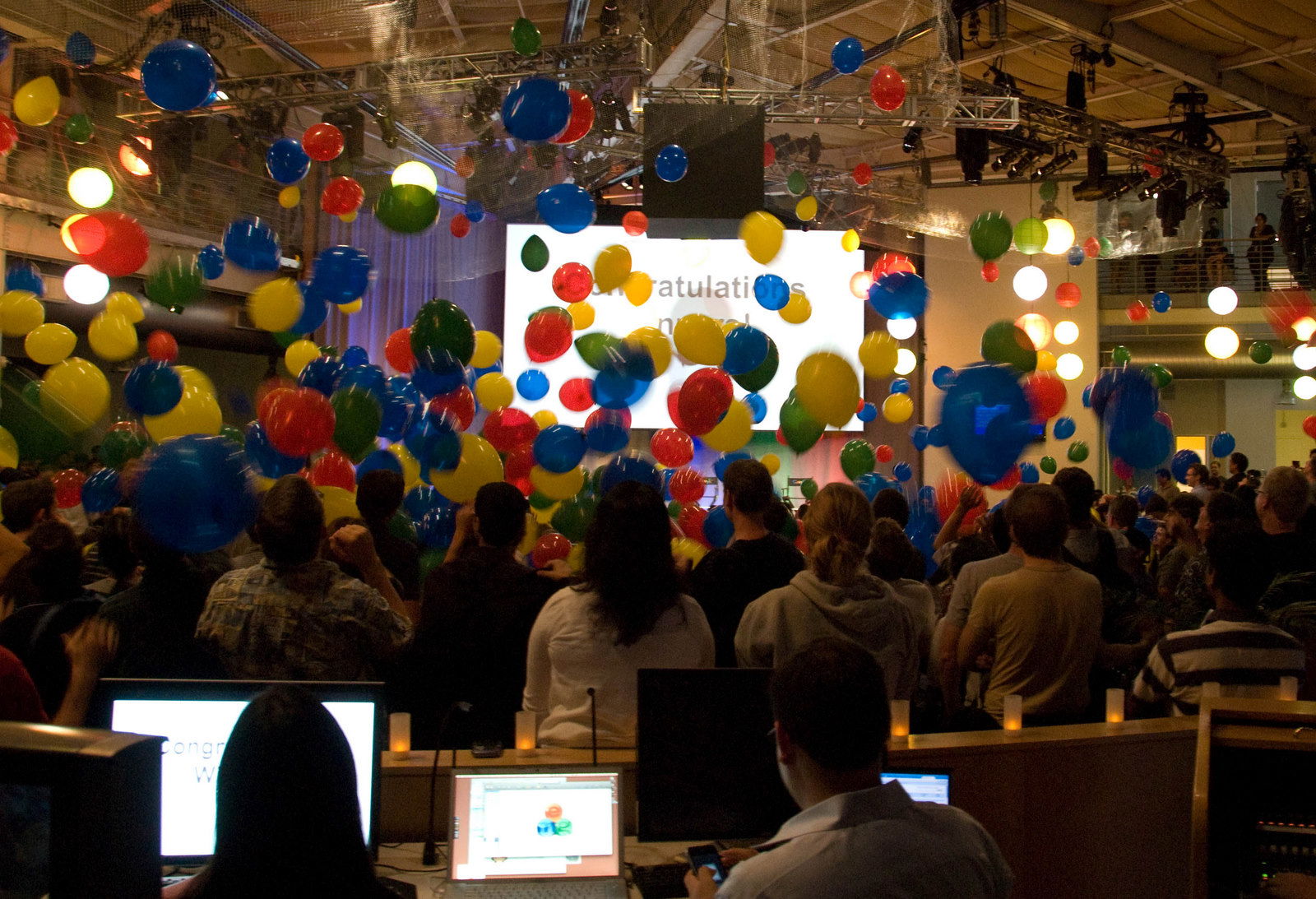 Google balloon drop