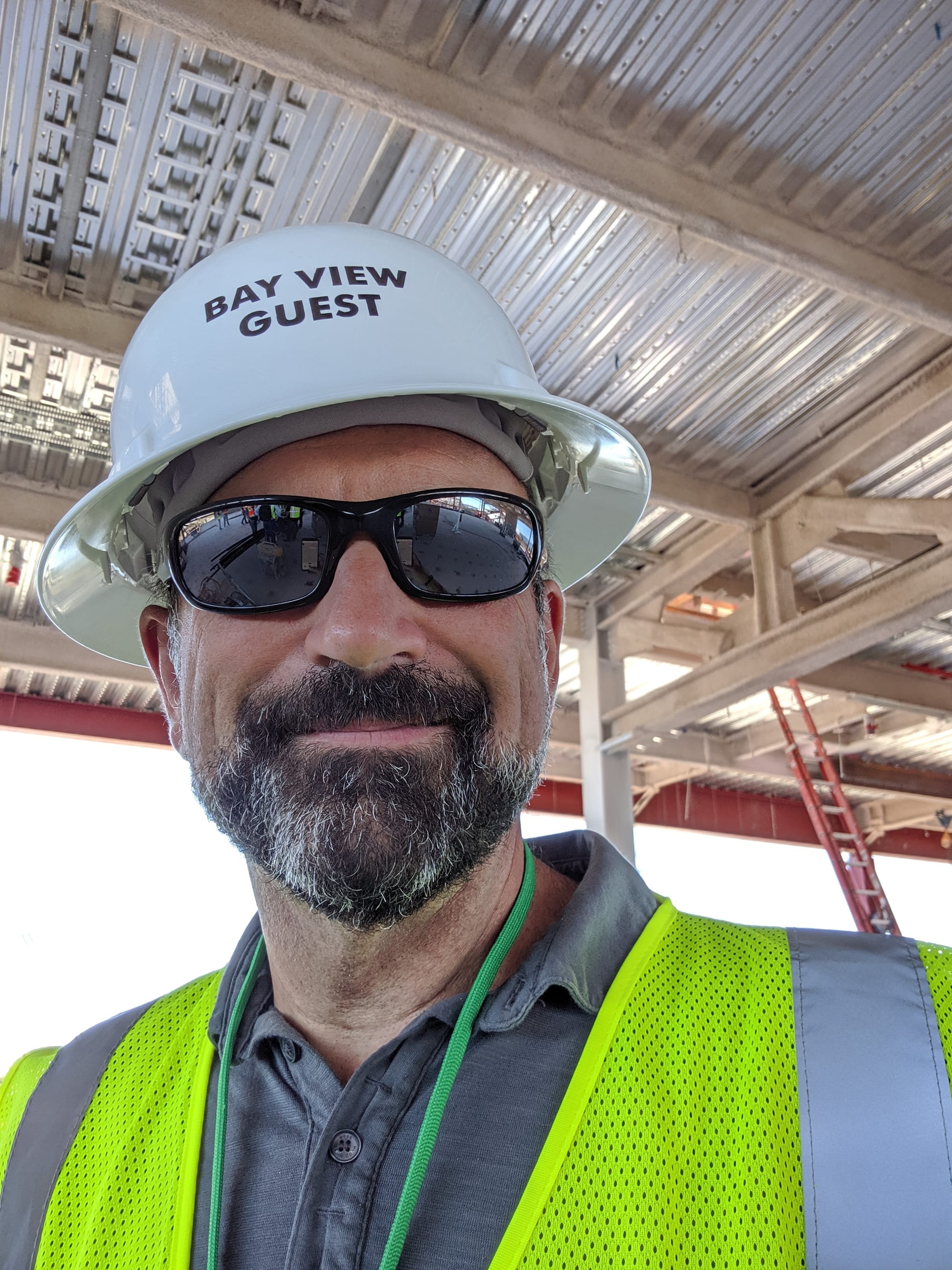 Me on a Bayview construction visit