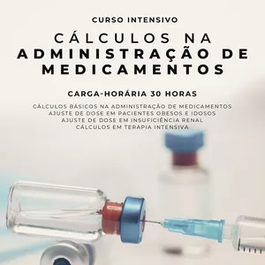 Cursos EAD -  Cálculos na Administração dos Medicamentos - plataforma hotmart