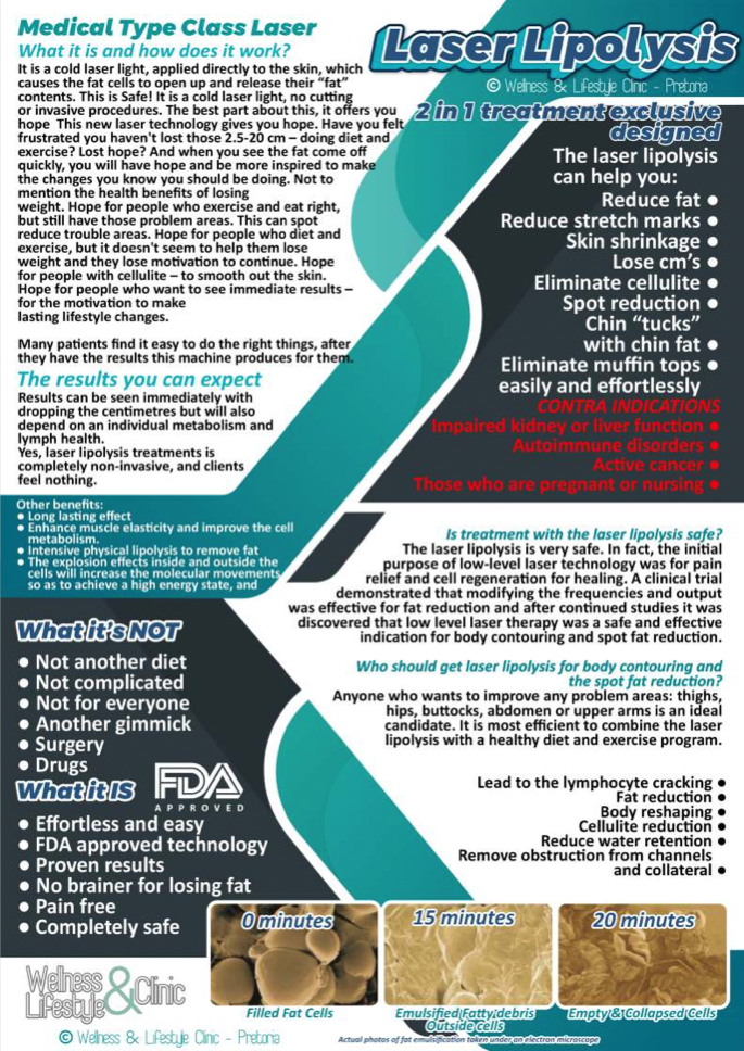 LASER LIPOLYSIS MEDICAL TYPE CLASS LASER