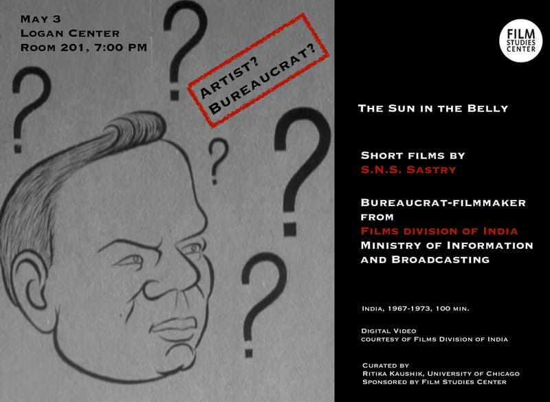 Curated Film Series | The Sun in the Belly: Indian Artist-Bureaucrat S.N.S. Sastry