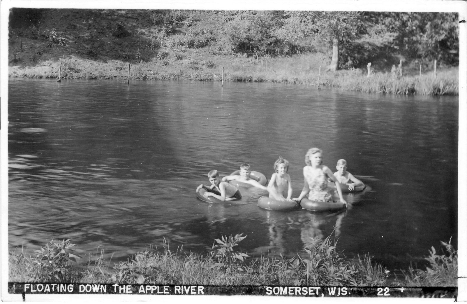 Floating down the Apple River