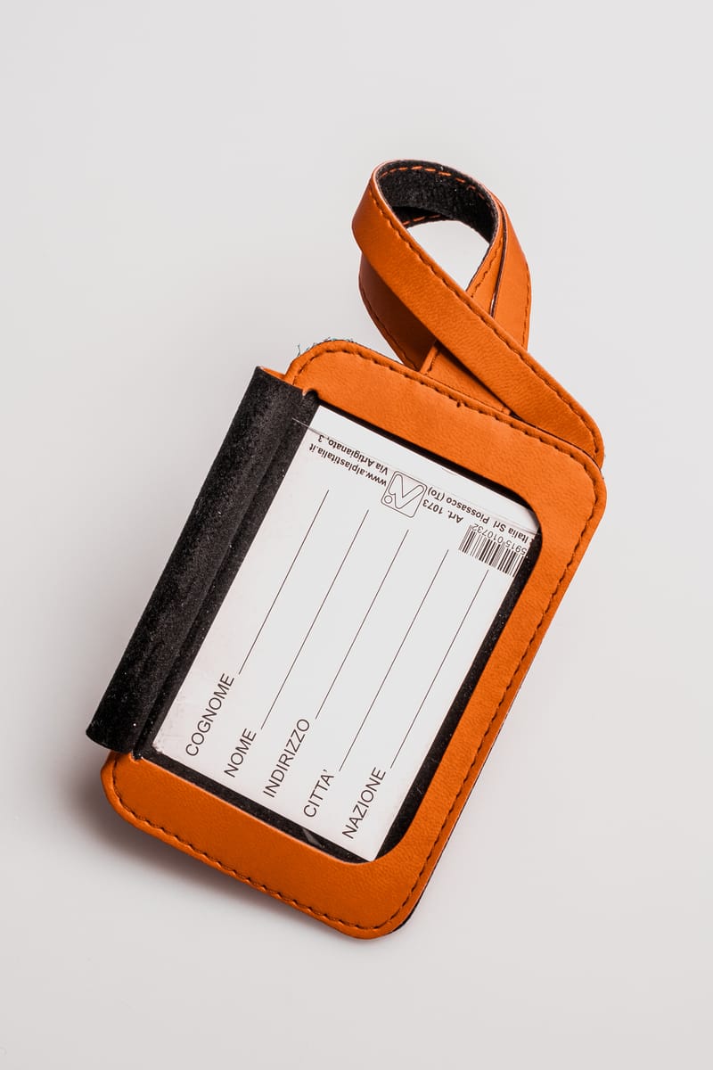 Art. TAG - Porta etichetta valigia