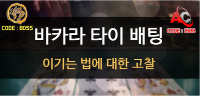 온라인카지노 바카라 타이배팅