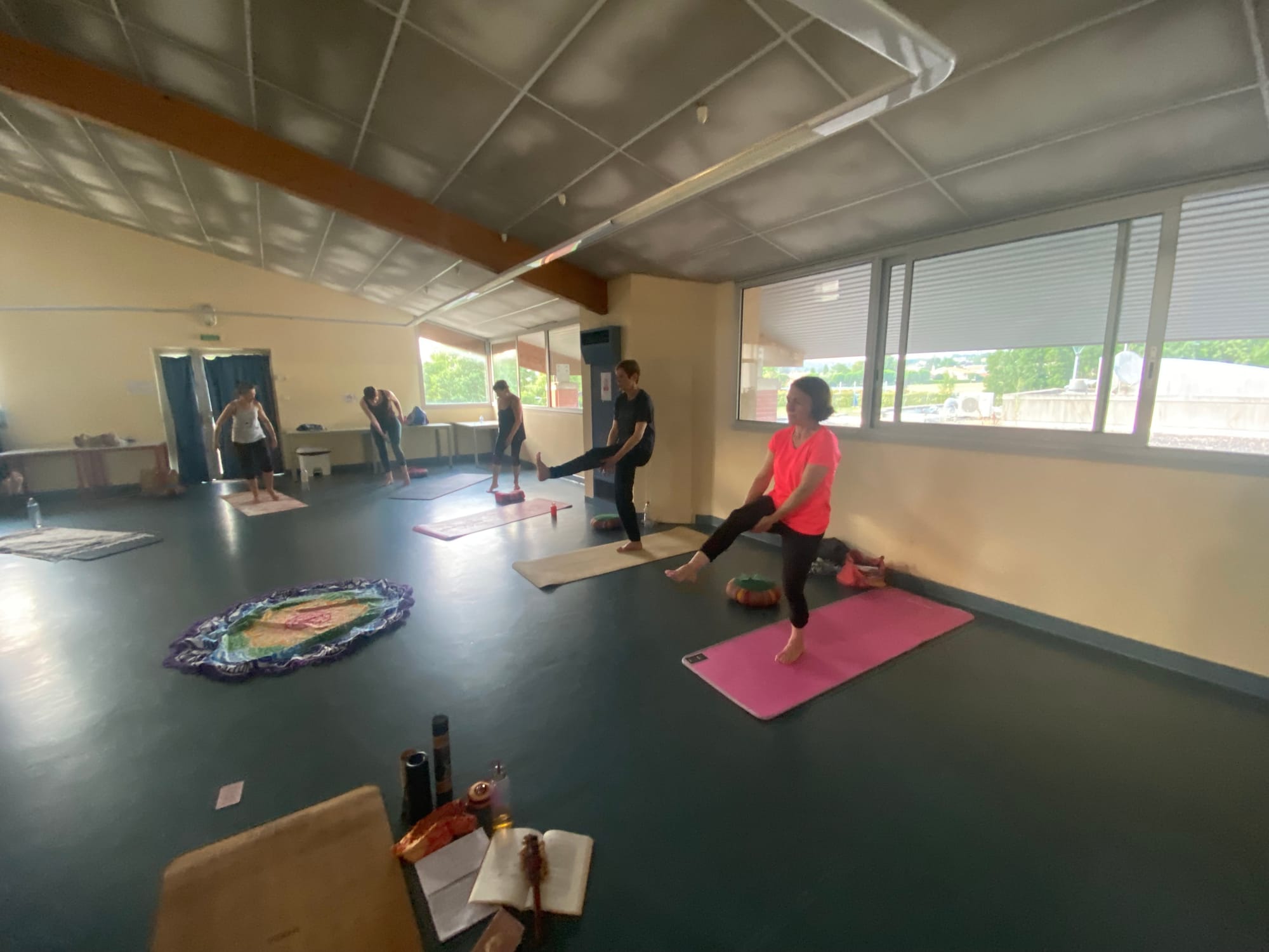 J'observe émue la progression des Yogi du jeudi à Launaguet 