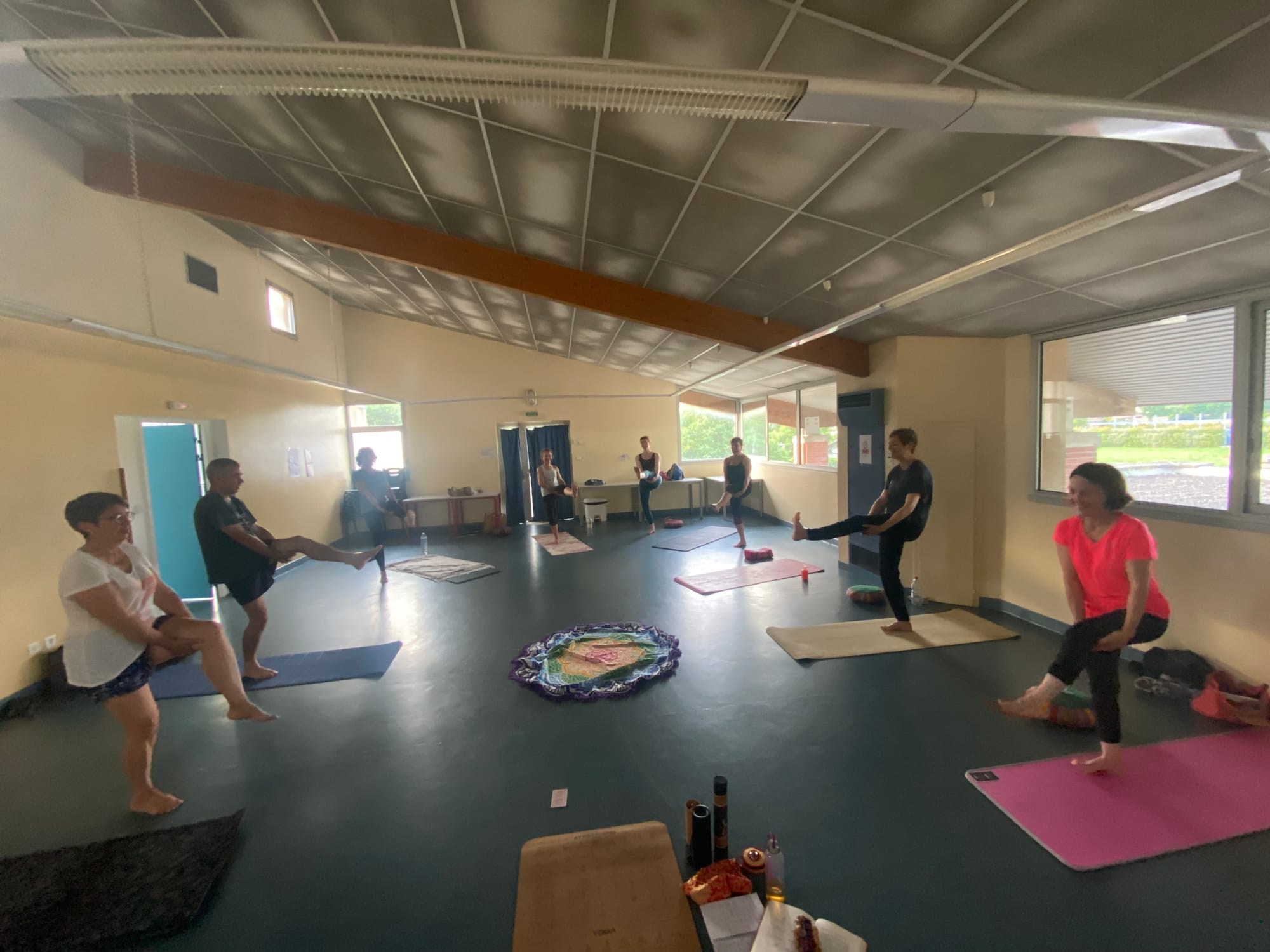 J'observe émue la progression des Yogi du jeudi à Launaguet 